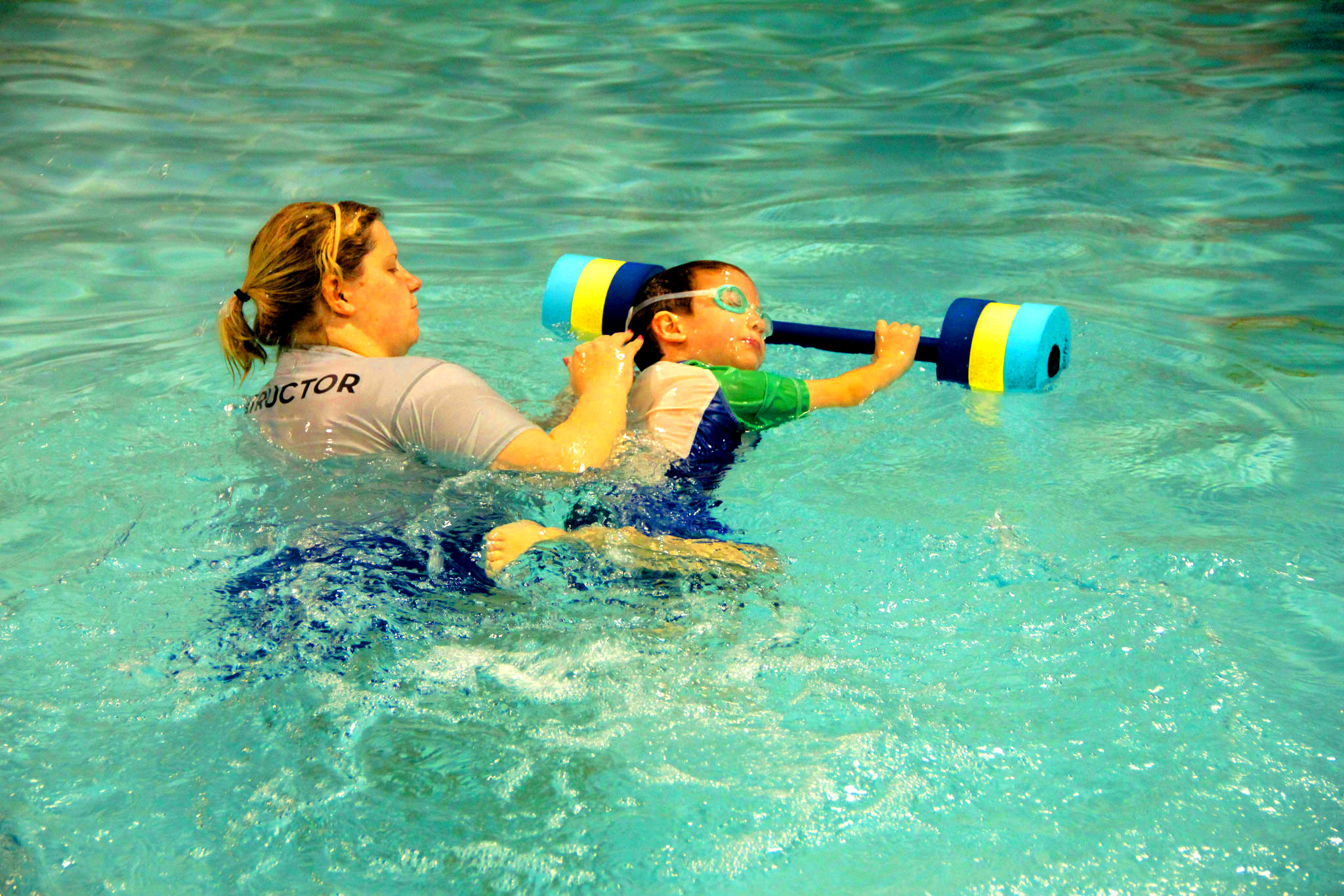 Float and kick!